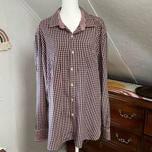 Tommy bahama jeans island crafted long‎ sleeve button down shirt size XL